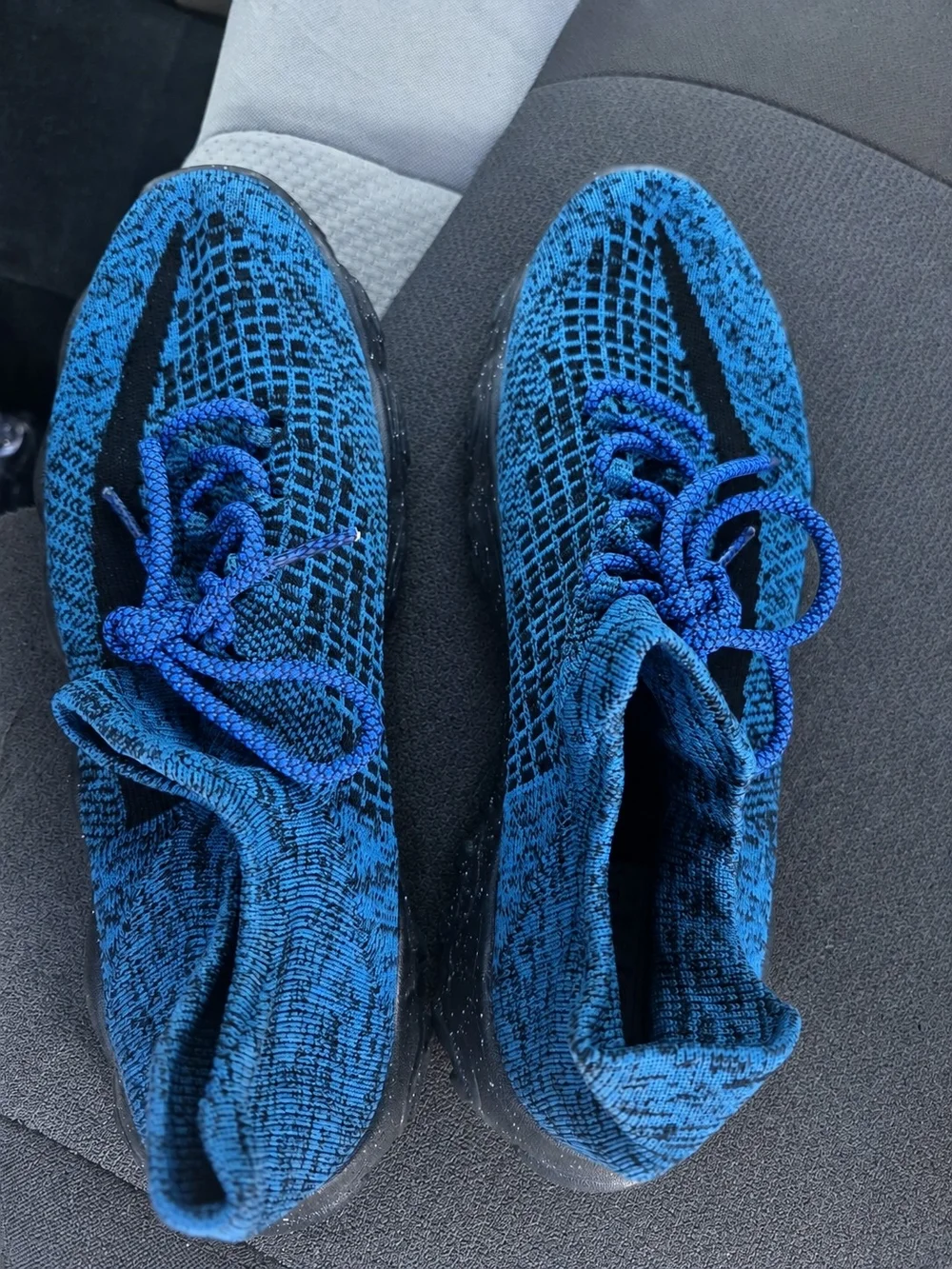 Men's Knit Running Sneakers - Blue